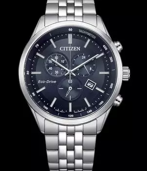 Часы CITIZEN Eco-Drive Chronograph из нержавеющей стали с сапфировым стеклом AT2570-56L