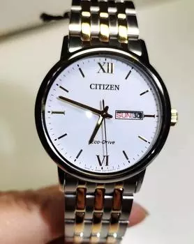 Часы CITIZEN Eco-Drive из нержавеющей стали с сапфировым стеклом BM9014-82A белый