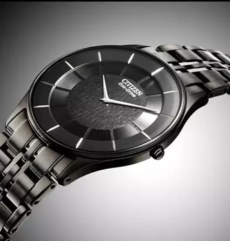 Часы CITIZEN Eco-Drive Ultra Thin из нержавеющей стали с сапфировым стеклом AR3017-58E чёрный