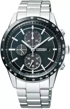 Часы CITIZEN Коллекция Citizen Коллекция Citizen Хронограф с металлическим циферблатом [Citizen] Eco-Drive Eco-Drive CA0454-56E Мужские