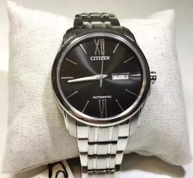 Часы Citizen Mechanical Collection из нержавеющей стали с сапфировым стеклом NP4050-51E чёрный