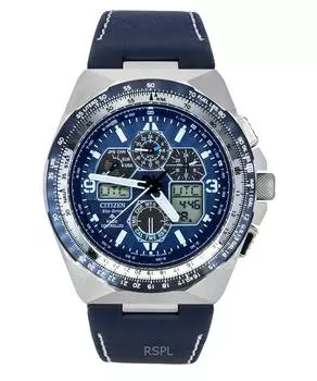 Часы Citizen Promaster Skyhawk с радиоуправлением, синим циферблатом, Eco-Drive, для дайвинга, JY8148-08L, 200 м, мужские синий