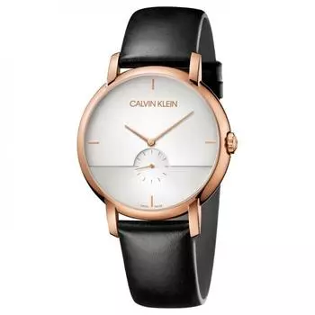 Часы CK Calvin Klein Мужские кожаные часы Ethtablized 43 мм