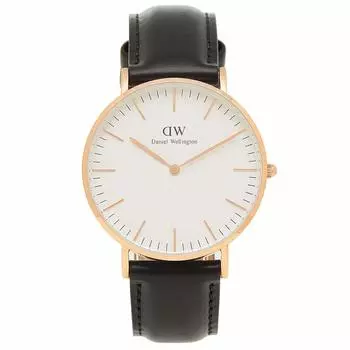 Часы Classic 36mm Unisex Quartz Daniel Wellington Black [Daniel Wellington] Женские Мужские (2)DW00600036 [Предмет]