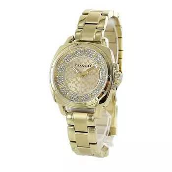 Часы COACH Boyfriend Gold из нержавеющей стали со стразами 14501994 [Coach] женские [Товар]