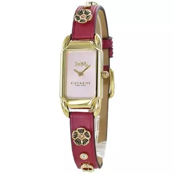 Часы COACH Cady Square Leather Watch 14504117 Товары (Тренер) Женский