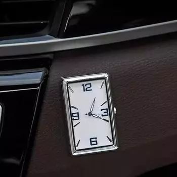 Часы Creativ Fashion Square, автомобильные часы, украшение интерьера, самоклеящиеся электронные часы, автомобильные кварцевые часы, наклеивающиеся на часы