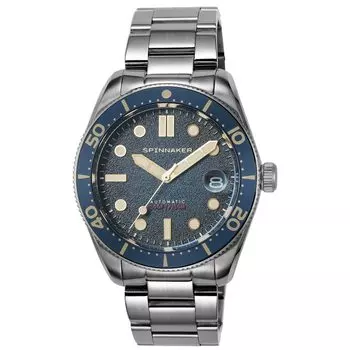 Часы CROFT Синий циферблат Нержавеющая сталь Сапфировое стекло Автоматический завод 15 АТМ Водонепроницаемость 40 мм Часы Серебристые [Spinnicar] SP-5100-22 Мужские [Товар]