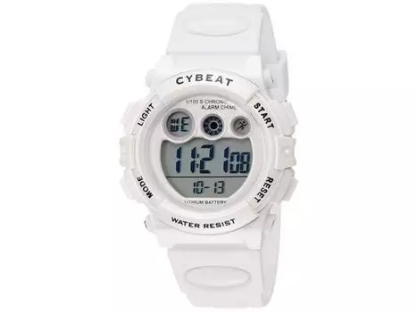 Часы Cybeat ACY17 ACY17-W для девочек, белый полиуретановый ремешок, корпус из ABS, день/дата, НОВЫЕ