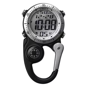 Часы Dakota Digital Backpacker Clip Watch Карманные часы Водонепроницаемые часы с карабином Будильник Секундомер Таймер Двойное время [Товар]