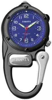 Часы Dakota с карабином и светодиодной подсветкой, цвет черный x синий