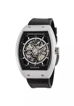 Часы Daniel and Douglas DD8810 с автоматическим ручным заводом, скелетон x DANIEL&DOUGLAS, мужские (Серебряный черный)