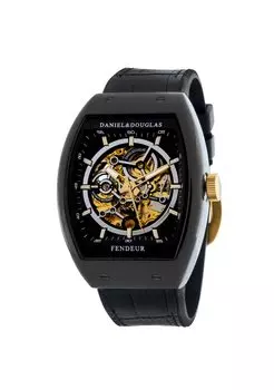 Часы Daniel Douglas DD8810 Часы с автоматическим ручным заводом Скелетон DANIEL&DOUGLAS и мужские DD8810-BB чёрный