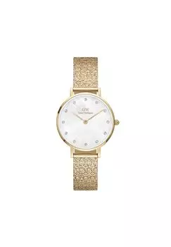 Часы Daniel Wellington Petite 28 Pressed Studio Lumine MOP White Crystal DW Watch с перламутровым корпусом в подарок для нее. Брендовые часы. Простые роскошные часы.