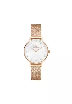 Часы Daniel Wellington Petite 28 Pressed Studio Lumine MOP White Crystal DW Watch с перламутровым корпусом в подарок для нее. Брендовые часы. Простые роскошные часы.