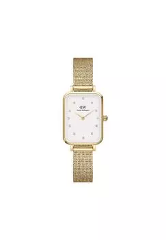 Часы Daniel Wellington Quadro 20X26 Pressed Lumine Crystal Rose Gold Silver DW Watch Gift for Her Brand Watch Simple Luxury Watch [Официальный магазин/Оригинал золотой