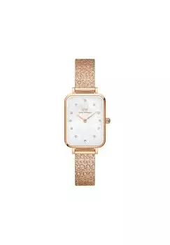 Часы Daniel Wellington Quadro 20X26 Pressed Studio Lumine MOP White Crystal DW Watch Pearl Watch Square Square Gift for Her Brand Watch Simple