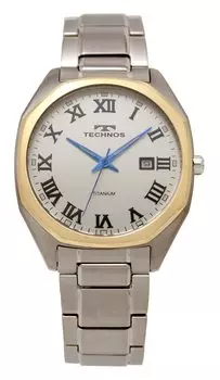 Часы Date Titanium T9B68GS Silver [Technos] Мужские серебряный