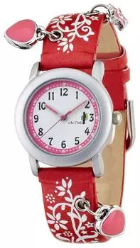 Часы детские CACTUS красные для девочек импортные [CACTUS] CAC-28-L07 [Обычный продукт]