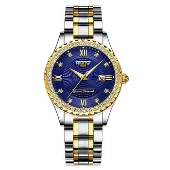 Часы Diamond Arm Watch женские водонепроницаемые аналоговые кварцевые брендовые стильные повседневные деловые классические часы с датой флуоресцентное золото нержавеющая сталь часы класса люкс