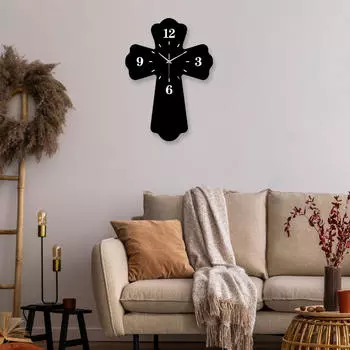 Часы для дома, не тикающий дизайн чёрный