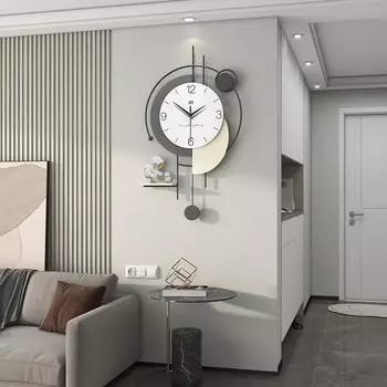 Часы для гостиной, простые и модные настенные часы для домашнего искусства, высококачественные персонализированные креативные настенные часы для украшения полки