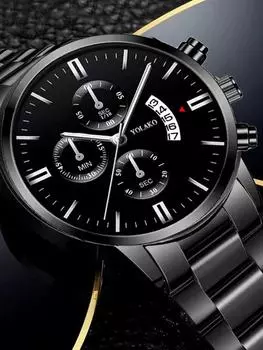 Часы для мужчин Цифровые часы для бизнеса и отдыха Водонепроницаемые высококачественные кварцевые часы для отдыха на открытом воздухе Бизнес Работа