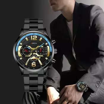Часы для мужчин кварцевые часы горячая распродажа простые модные деловые часы из нержавеющей стали для бизнеса