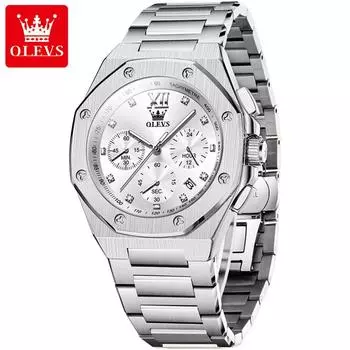 Часы для мужчин кварцевые деловые мужские часы спортивные водонепроницаемые светящиеся наручные часы хронограф дата Relogio Masculino синий