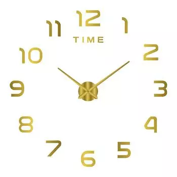 Часы для украшения спальни, большие настенные часы 2D, гостиная, большой сад, акриловое зеркало, наклейка, украшение, искусство, декор, часы, цифровые