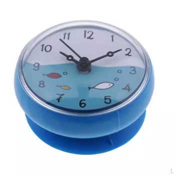 Часы для ванной комнаты водонепроницаемые для зеркала A-Blue