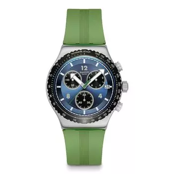 Часы DUSK THRU THE LEAVES YVS531 Green [Swatch] Мужские синий