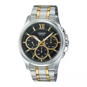 Часы двухцветные с несколькими циферблатами мужские, Two-Tone Multi-Dial Men s Watch, Casio