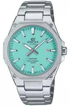 Часы Edifice сапфировое стекло серебристое [Casio] [] EFR-S108DJ-2BJF мужские бирюзовый