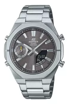 Часы Edifice Watch Link серии Bluetooth с сапфировым стеклом серебристого цвета [Casio] [Смартфон ECB-S10YD-8AJF Мужские серый