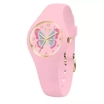 Часы Fantasia Butterfly Pink Watch с пластиком 021954 Rose Gold [Ice-Watch] Ice-Watch-ICE Rosy-Girl s strap-021954 (Очень маленький) розовый