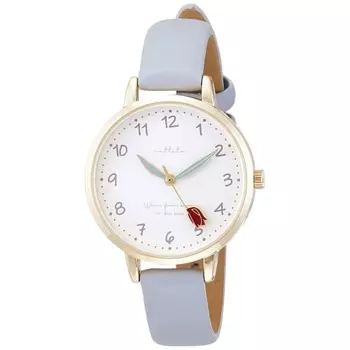 Часы Fieldwork аналоговые с цветочным мотивом Fleury кожаный ремень GY039-1 женские синие