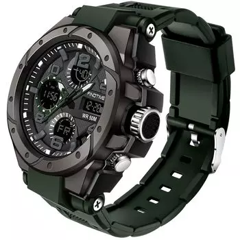 Часы findtime цифровые цифровые Ana Arm Clock водонепроницаемые военные часы секундомер спортивные двойное время стильный будильник светодиодный будильник японская инструкция