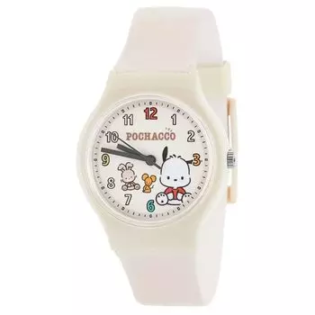 Часы Flame Watch Pochacco Watch для девочек бежевые [Sun Co., Ltd.] J-Axis SR-HA01-PCBE