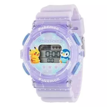 Часы Flame Watch Pokemon цифровые фиолетовые [Sun Co., Ltd.] J-Axis PM-BV04-PU фиолетовый