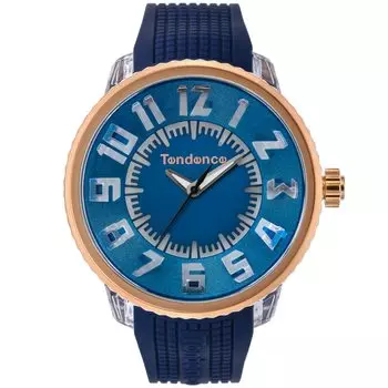 Часы FLASH Flash Blue Dial Stainless Steel Mineral Glass Quartz 51MM Watch TY532004 [Tendence] Мужские [Товар]