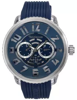 Часы FLASH Navy Dial Polycarbonate Mineral Glass Quartz 51MM Watch TY561006 Blue [Tendence] Мужские [Товар]