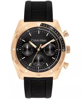 Часы FLEX 25200480 Черные [Calvin Klein] Мужские розового золота