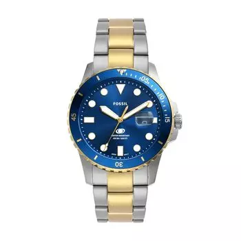 Часы FOSSIL BLUE DIVE FS6034 Silver Gold [Fossil] Мужские и