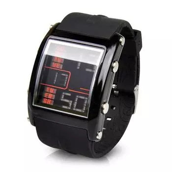 Часы Franc Temps Huit с цифровым дисплеем, черные x [Franc Temps] Мужские (Мужской, Черный)