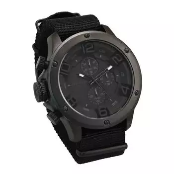 Часы FrancTemps GAVARNIE NATO Gavarni Chronograph Nato [FrancTemps] Мужские Женские (Полностью черный)