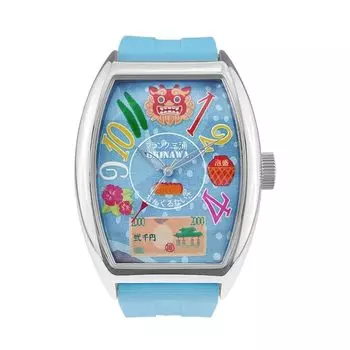 часы frank miura local model shisa prefectures blue light blue mens (Окинава)