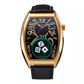Часы Фрэнка Миуры FRANK MIURA Macau Gambling Watch Reprint Dice Casino Limited Edition Black Men s