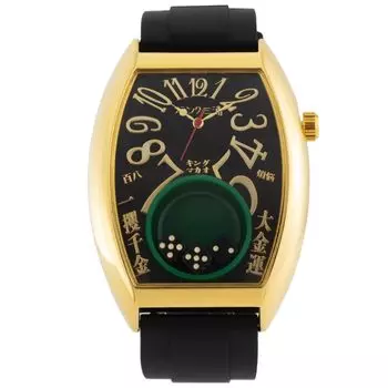 Часы Фрэнка Миуры King Macau Gambling Watch FM12 Reprint Dice Casino Limited Edition для мужчин (Черное золото)