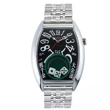 Часы Фрэнка Миуры Macau Gambling Watch Metal Reprint Dice Casino Limited Edition Metal Men s Men s (Черный Черный)